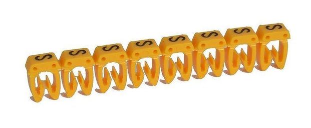 Маркер CAB 3 - для кабеля 0,5-1,5 мм² - заглавная буква S